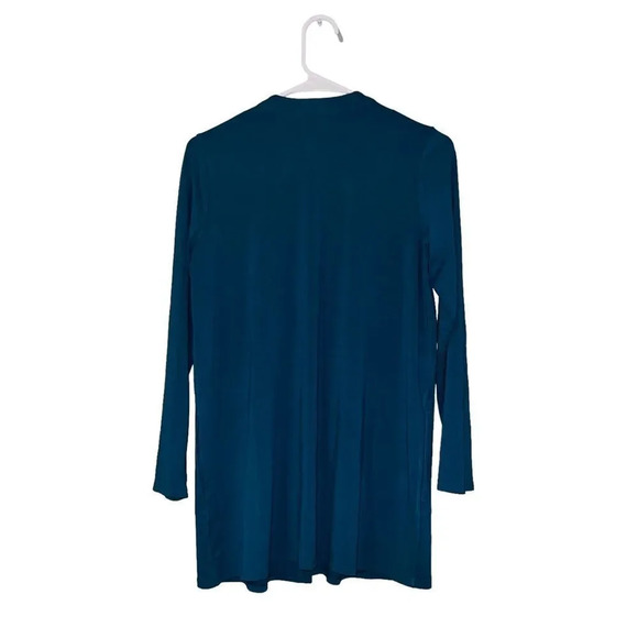 J. Jill Teal Cardigan with Pockets Size Small - Picture 3 of 3
